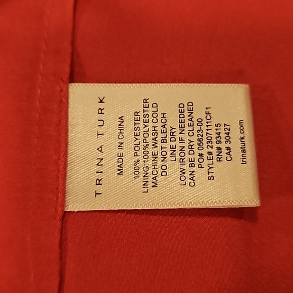💕TRINA TURK💕 Strong Gauze Button-Up Top ~ Radio City Rose Medium NWOT - Picture 13 of 13